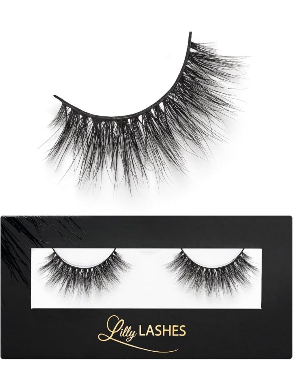 3D Mink False Eyelashes for Natural Wispy Look, Reusable Up to 25 Wears, Fluffy